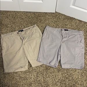 American Eagle Slim Fit Flat Front Shorts Bundle